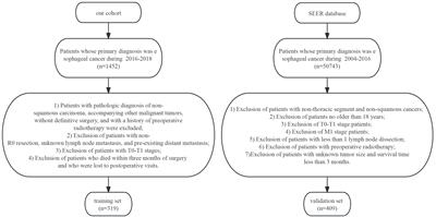 Prognostic prediction and comparison of three staging programs for patients with advanced (T2-T4) esophageal squamous carcinoma after radical resection